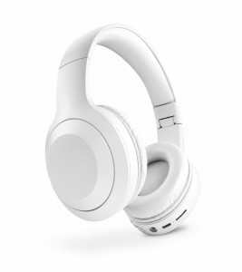 LELISU LS-273 - Бял Безжични слушалки – 20 часа работа, Bluetooth 6.0, USB Type-C, сгъваем дизайн