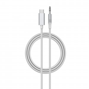 LDNIO LS-Y82c Кабел Aux USB-C към 3.5mm жак 2M - Бял