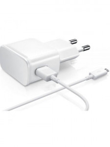 220V 2в1 S8 FAST CHARGE Зарядно за Samsung USB - Type -C — Бял