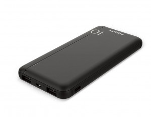 5499 Philips Тънка и мощна външна батерия 10,000mAh (power bank) 2xUSB 1xUSB-C IN/OUT