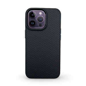 Premium Carbon Case TP-103 за iPhone 16 Pro - Space Black