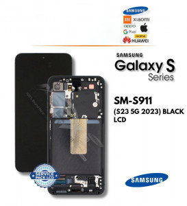 ОРИГИНАЛЕН LCD Дисплей за Samsung SM-S911 (S23 5G 2023) ЧЕРЕН LCD