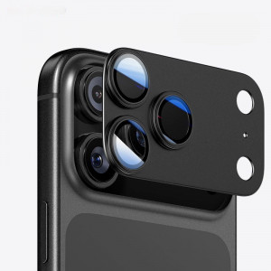 Протектор за камери Алуминиев iPhone 18 Pro - Черен