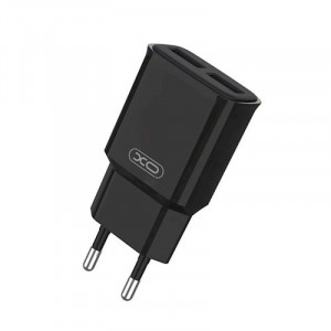 XO-L92C Адаптер с 2 изх. USB 2.4A - Черен