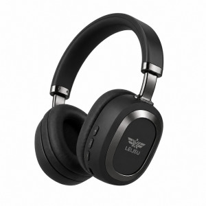 LELISU LS-256 – Черен Безжични Bluetooth слушалки  с USB Type-C зареждане, BT, до 8 часа работа
