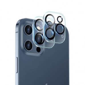 Протектор за камера С черна лайсна за  iPhone 14  / 14 Plus - Clear