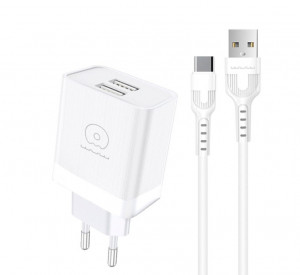WUW T92 PD20W Зарядно с кабел USB към Type-C