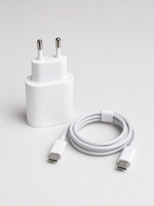 ls-38 NoBrand 35W USB-C Захранващ Адаптер с USB-C към USB-C Кабел – Бързо Зареждане, EU Plug