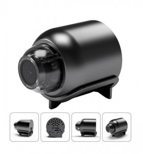 Мини шпионска камера X5 ( APP:LinkLemo ) SpyCam, безжична, Full HD 1080p, аудио-видео