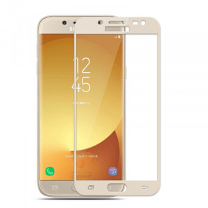 3D Стъклен протектор за Samsung J8 2018  - Златист
