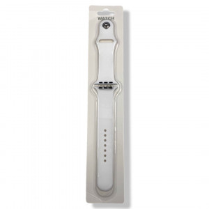 Силиконова Apple Watch каишка iWatch 42/44mm - Бяло - 2 части
