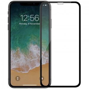 5D Стъклен протектор за iPhone Xs Max / iPhone 11 Pro Max — Бял
