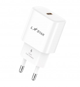 L✮STAR LS46 Адаптер PD25W изх.USB-C - Бял