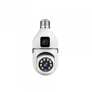 SQ002-W-L IP 2MP / - (APP:V380 PRO ) IP Камера с Двоен обектив за видеонаблюдение тип крушка