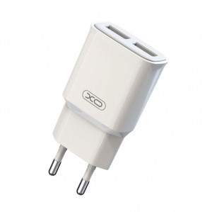 XO-L92C Адаптер с 2 изх. USB 2.4A - Бял