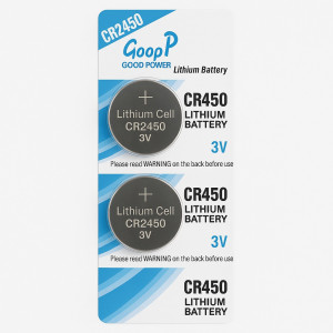 5БР (стек) GOOP CR2450 Бутонни литиево йонни батерии 3V. 5БР (стек)