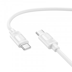 HOCO кабел X122 60W Type-C  към Type-C (1M) - Бял