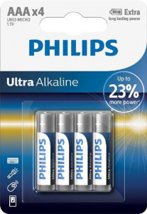 0363 Батерии Philips Ultra Alkaline AAA 4-blister