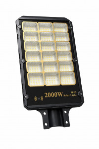 SLP-13 LED слънчева светлина Външна с дистанционно управление и сензор за движение PIR 2000W