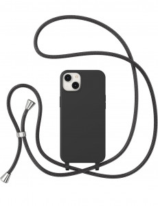TP-16 Силиконов Кейс с връзка за Samsung S24 Ultra  - Черен
