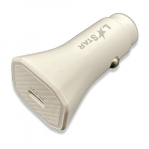 12V L✮STAR адаптер за кола YS-2 PD 20W USB-C  - Бял