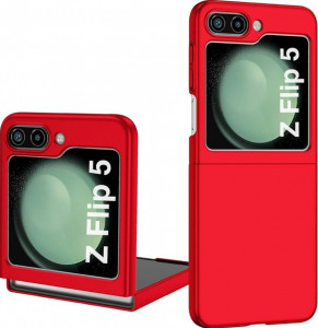 Z15 Silicone case за Samsung Z Flip 7 от 2 части - Червен