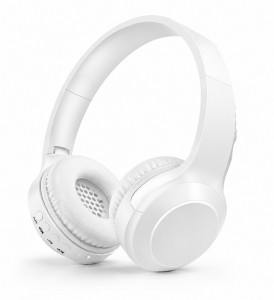 LELISU LS-212 – Бял Безжични слушалки с Bluetooth 5.3, TF карта, AUX, FM радио и микрофон
