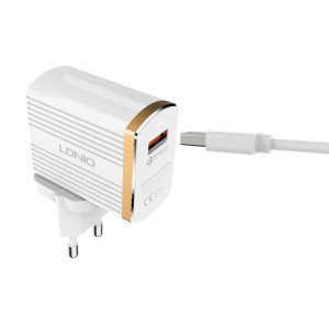220V 3A A1302Q-C Зарядно LDNIO 18W USB - TYPE-C