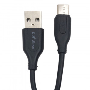 USB Кабел L✮STAR LS-06 USB към Type-C — Бял
