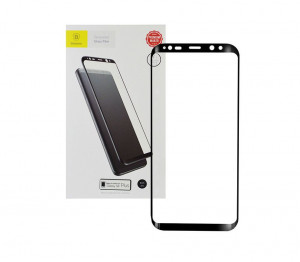 Цялостен 5D стъклен протектор Baseus за Samsung S9 - Черен