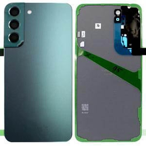 Капак батерия за Samsung S22 със стъкло за кам. - Зелен