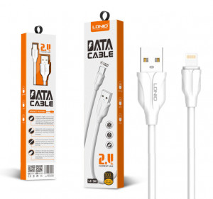 Кабел  LDNIO LS-362  USB към Micro USB 2M - Бял