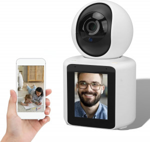 AI Интелигентна IP камера C30LM с дисплей, Wi-Fi, двупосочно аудио и нощно виждане