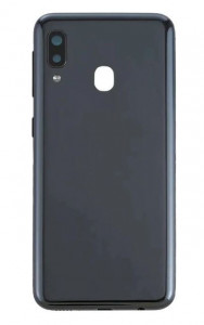 Капак батерия (без кам.) за Samsung A20E - Черен