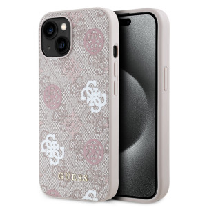 3327 GUESS HC MAGSAFE PU PEONY ON 4G BACKGROUND PINK IP15