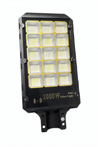 SLP-11 LED слънчева светлина Външна с дистанционно управление и сензор за движение PIR 1000W