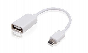 OTG V8 S-K07 SK07 USB Женско / Микро USB  мъжко — Черен