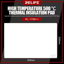 RELIFE RL-170B 350*230mm Силиконова подложка за ремонт на телефони / BGA – термоустойчива изолационна подложка за поддръжка и запояване