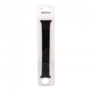Силиконова Apple Watch каишка iWatch 38/40/41/42mm - Черен - еластична