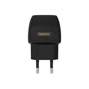 220V Адаптер REMAX 2 USB за телефони с 2 изхода - Черен
