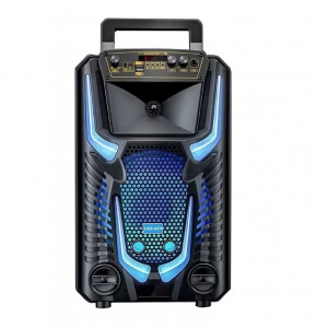 Преносима Bluetooth тонколона Blueseed BS-110, 8 инча, RGB LED, 20W, 1 безжичен микрофон