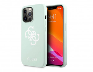 4376 Калъф Guess iPhone 13 Pro Силиконов - Мента