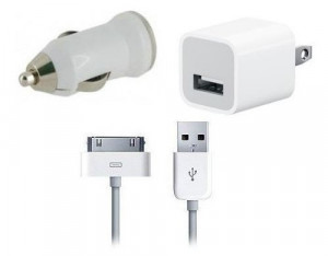 Комбиниран 220V + 12V Адаптер и кабел 4G 1.0A. - Бял