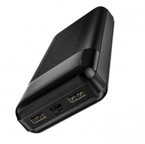 HOCO PowerBank “J72A Easy travel” 20,000mAh Micro-USB/Type-C вход и двоен USB2A изход+LED индикатор(Черен)
