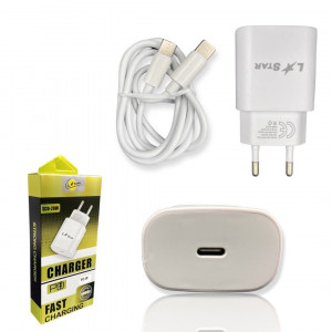 220V Зарядно SCD-20W L✮STAR 2в1 2A USB-C на USB-C 2A