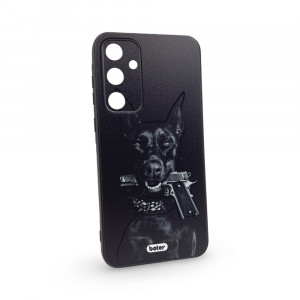 Шарен Кейс TP-40 за iPhone 14 (покриващ камерата) - Черно Куче
