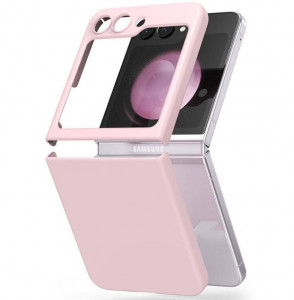 Z16 PVC case за Samsung Z Flip 7 от 2 части - Бебешко Розово