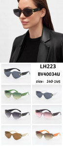 Женски Слънчеви очила UV400 PC Черна рамка LH223-C1 - Черен