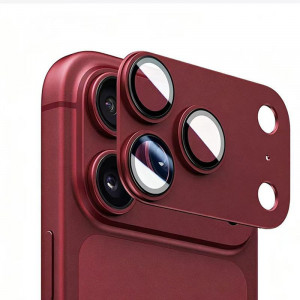 Протектор за камери Алуминиев iPhone 18 Pro - Бордо