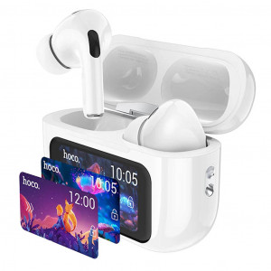 HOCO EW72 Lite Soar Безжични TWS Bluetooth Слушалки с Тъч Управление – Бели